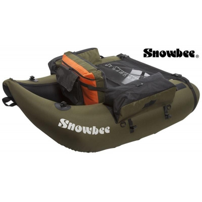 Belly Boat Float Tube Kit (Kompletní sada s ploutvemi, duální pumpou, vše uloženo v odolném batohu pro pohodlný transport.) - Snowbee Belly Boat Float Tube Kit