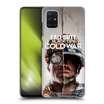 Zadní obal pro mobil Samsung Galaxy A51 - HEAD CASE - COD Black Ops Cold War - Dvě tváře (Plastový kryt, obal, pouzdro na mobil Samsung Galaxy A51 - COD Cold War - Tvář vojáka)