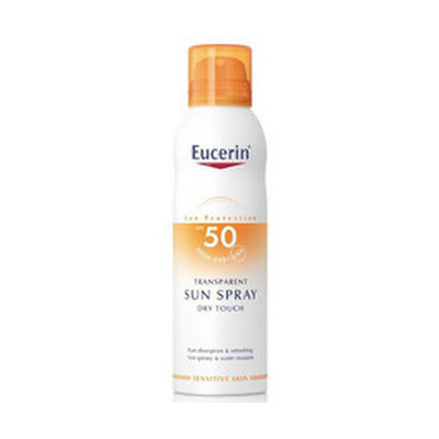 Eucerin Dry Touch Sun Spray SPF 50 - Transparentní sprej na opalování 200 ml pro ženy