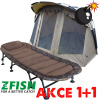 AKCE ZFISH Bivak Deluxe King Size 2 Man + lehátko ZFISH Condor Bedchair 8leg (ZFISH Deluxe King Size 2 Man)