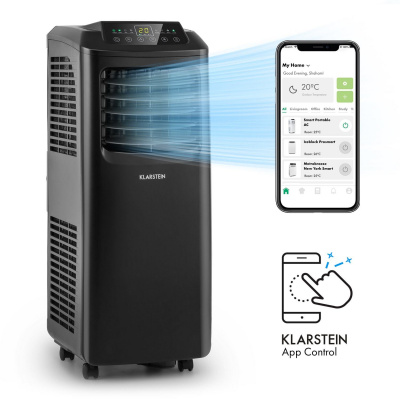 Klarstein Pure Blizzard Smart 7k, mobilní klimatizace, 7000 BTU/2,1 kW, energetická třída A, dálkový ovladač (DXJ2-PureBlzdSmrt7Ks)