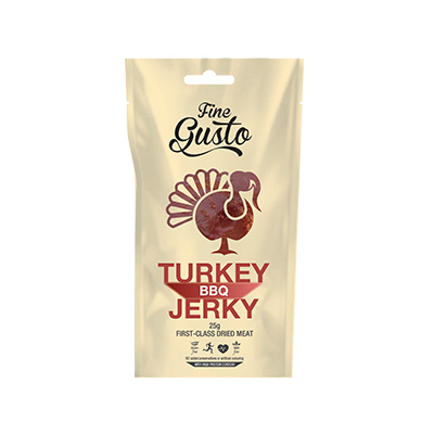 Fine Gusto Krůtí jerky - BBQ Velikost: 25g