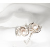 Klára Bílá Jewellery Dámský stříbrný prsten Barok s perlou 65 (20,7mm)