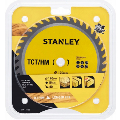 Pilový kotouč Stanley STA13125 170 x 16,0 mm x 40 zubů