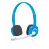 LOGITECH Stereo Headset H150 sluchátka, náhlavní sada Headset H150 Sky Blueberry 981-000368