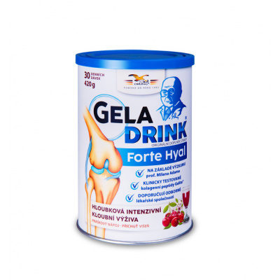 Geladrink FORTE HYAL višeň práškový nápoj 420 g