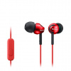 SONY MDR-EX110AP Sluchátka do uší s mikrofonem, rozsah 5 až 24000 Hz - Red