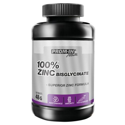 Prom-In 100% Zinc (Zinek) Bisglycinate, 120 tablet