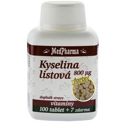 MedPharma Kyselina listová 800 mcg 107 tablet