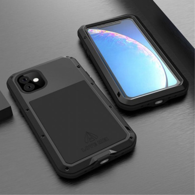 Love Mei super odolné pouzdro proti nárazu / vodě / prachu pro iPhone 11 - černé - možnost vrátit zboží ZDARMA do 30ti dní