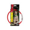 Obojek DOG FANTASY světelný USB 45 cm - různé barvy - NOVÝ - Červená