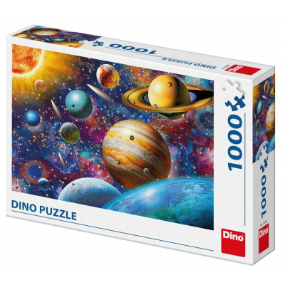 Puzzle Dino Toys Planeta vesmír astronomie 151 dílků Puzzle Planetární soustava 532755