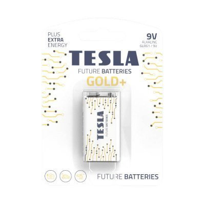 TESLA 9V GOLD+ Alkaline 1 ks blistr 6LR61 NEW