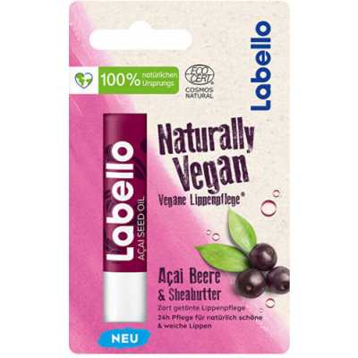 Labello Naturally Vegan Acai Berry balzám na rty 5,2 ml