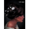 Svatební ozdoba do vlasů - květinový pás VP-008 Barva: bílá