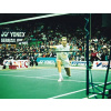 Badmintonová turnajová síť PP 1,2 mm + ocelové lanko (Badmintonová síť)