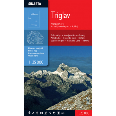 Triglav - turistická mapa