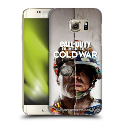 Zadní obal pro mobil Samsung Galaxy S7 EDGE - HEAD CASE - COD Black Ops Cold War - Dvě tváře (Plastový kryt, obal, pouzdro na mobil Samsung Galaxy S7 EDGE - COD Cold War - Tvář vojáka)