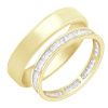 Eppi Eternity prsten s baguette diamanty a pánský komfortní prsten Pascal RW43667