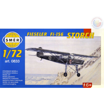 SMĚR Model letadlo Fieseler Fi156 Storch 1:72 (stavebnice letadla)