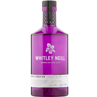 Whitley Neill Rhubarb&Ginger 43% 0,7l (holá láhev)