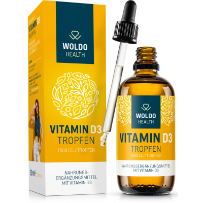 WoldoHealth® Vitamin D3 Kapky 1000 I.U. 50 ml