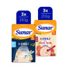 Sunar Mix karton mléčné kaše 8 cereálií, 8. m+ (6 x 210 g)