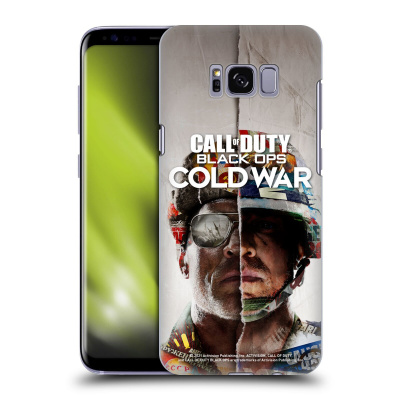 Zadní obal pro mobil Samsung Galaxy S8 - HEAD CASE - COD Black Ops Cold War - Dvě tváře (Plastový kryt, obal, pouzdro na mobil Samsung Galaxy S8 - COD Cold War - Tvář vojáka)
