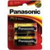 Baterie C (R14) alkalická PANASONIC Pro Power LR14 (blistr 2ks)