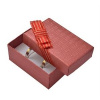 Dárková krabička na snubní prsteny - červená - 72 x 50 x 33 mm