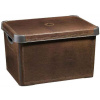 CURVER LEATHER L box úložný dekorativní 39,5 x 25 x 29,5 cm hnědý 04711-D12