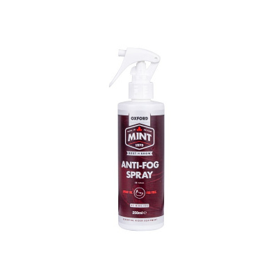 A Antifog - sprej proti mlžení na plexi přilby OXFORD MINT OC301 ANTI FOG SPRAY 250 ml