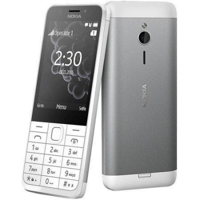 Nokia 230 Dual SIM stříbrný