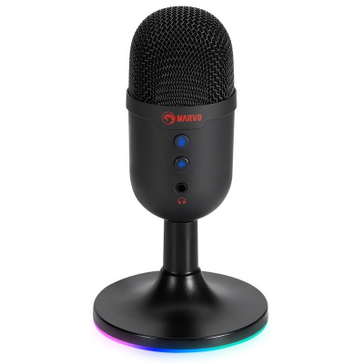 Mikrofon Marvo MIC-06, RGB - černý