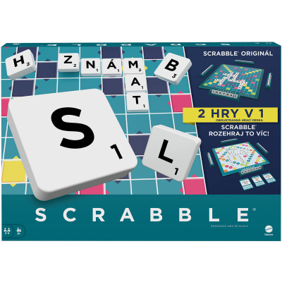 MATTEL HRA Scrabble originál 2v1 CZ *SPOLEČENSKÉ HRY*