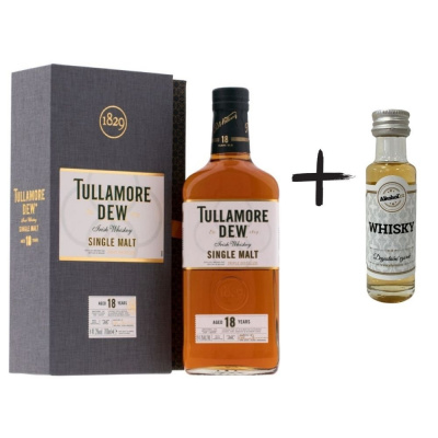 Tullamore Dew 18y 0,7l 41,3% + miniatura (holá láhev)