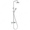 KLUDI KLUDI LOGO páková vanová baterie + SPRCHOVÝ SYSTÉM DUAL SHOWER chrom (6808305-00)