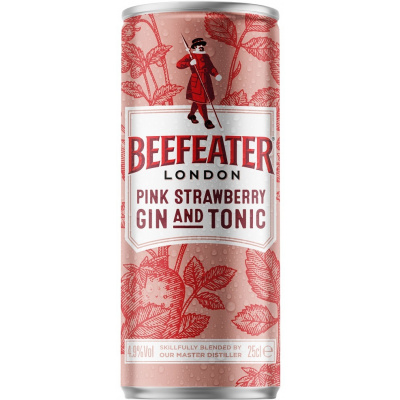 Beefeater Pink & Tonic 4,9% 0,25l (holá láhev)