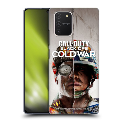 Zadní obal pro mobil Samsung Galaxy S10 LITE - HEAD CASE - COD Black Ops Cold War - Dvě tváře (Plastový kryt, obal, pouzdro na mobil Samsung Galaxy S10 LITE - COD Cold War - Tvář vojáka)