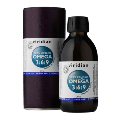 Viridian 100% Organic Omega 3:6:9 Oil 200 ml