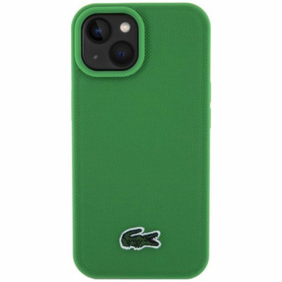 Lacoste Iconic Petit Pique Woven Logo kryt s MagSafe pro iPhone 15 - zelený 3666339132590 - možnost vrátit zboží ZDARMA do 30ti dní