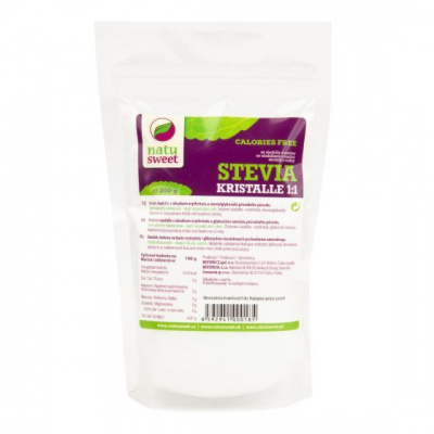 Sladidlo Stevia Kristalle 1:1 - NATUSWEET barva: violet, Balení (g): 200 g