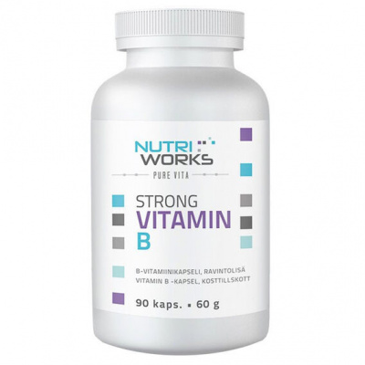 NutriWorks Strong Vitamin B Velikost balení: 90 Kapslí