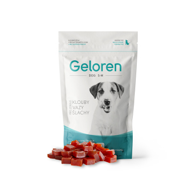 Geloren Dog S-M kloubní výživa pro malé psy 180 g 60 želé