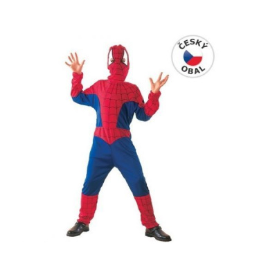 Kostým Pavoučí hrdina (Kostým na karneval PAVOUČÍ HRDINA Spiderman 130-140cm 9-12let (šaty na karneval) ; 130-140 cm velikost M 9-12 let ; Dětský karnevalový kostým ; na karneval ; Šaty na karneval ;