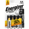 Energizer Alkaline Power AA 4 ks 7638900246599, alkalická baterie skladovatelnost 10 let