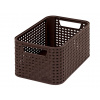 Curver Úložný box RATTAN Style S - hnědý 03614-210