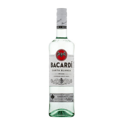 Bacardi Carta Blanca 37,5% 1 l (holá láhev)