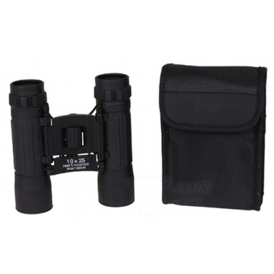 Binokulární kapesní dalekohled MFH® univerzální 10x 25 - černý