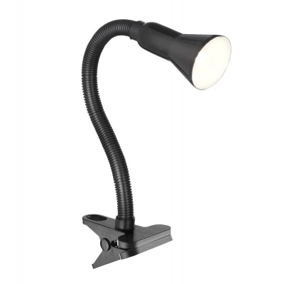 Stolní lampa Searchlight - DESK EU4122BK. S držátkem ke stolu.